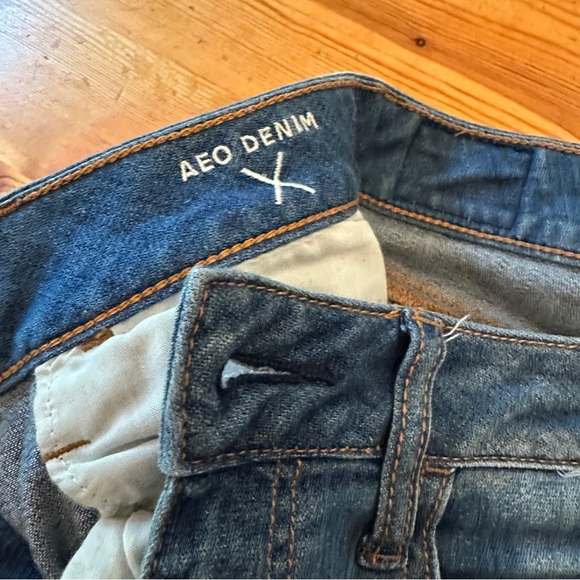 American Eagle outfitters Super Stretch Super Low Legging Ripped Raw Edges 6 - Picture 8 of 13